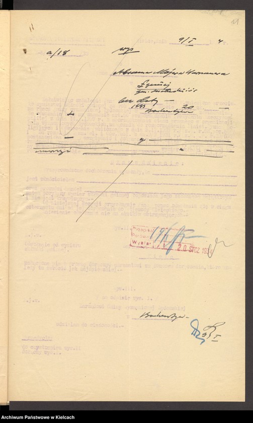 Obraz 13 z jednostki "[Odwołanie od wymiaru składki na rzecz gminy wyznaniowej żydowskiej w Bodzentynie]"