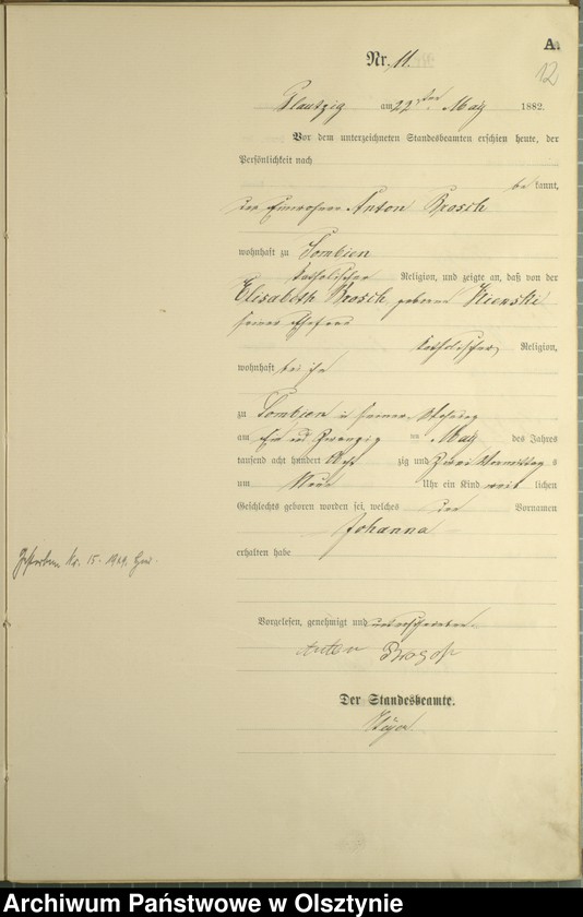 image.from.unit.number "Geburts-Haupt-Register Nr 1 - 29"