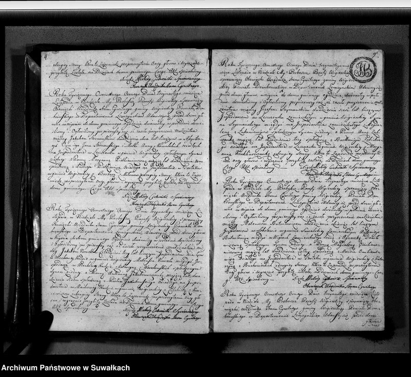 image.from.unit.number "Akta zaślubionych gminy wigierskiey od 1-go maja 1808 do dnia ostatniego kwietnia 1809"