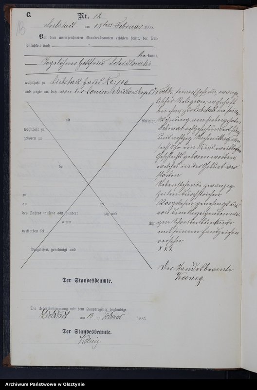 image.from.unit.number "Sterbe-Neben-Register Nr 1 - 71"