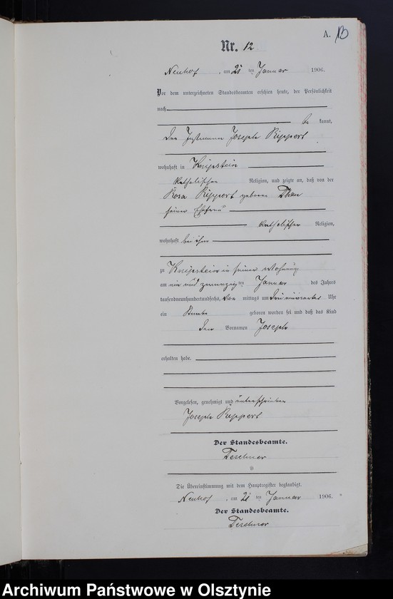 image.from.unit.number "Geburts -Neben-Register Nr.1-129"