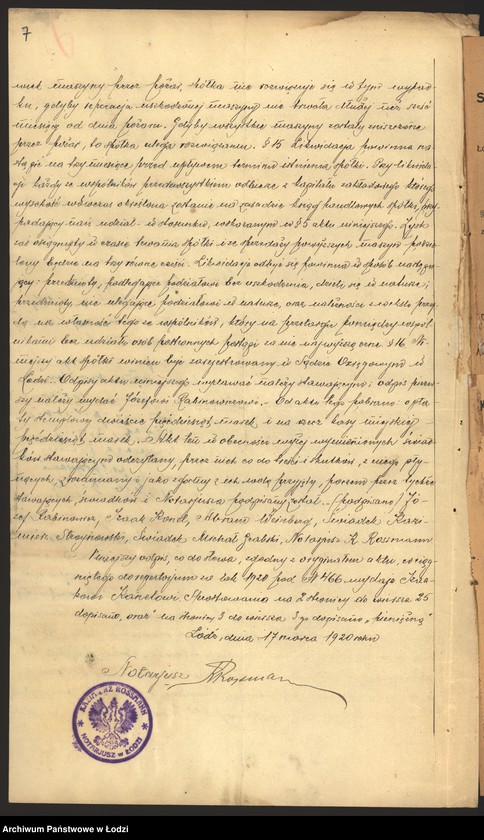 Obraz 9 z jednostki "„Józef Rabinowicz i s-ka” – wyrób i sprzedaż przędzy"