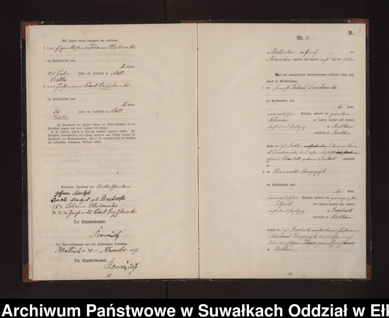 image.from.unit.number "Heiraths-Neben-Register des Preussischen Standes-Amtes Neuhoff Kreis Loetzen"