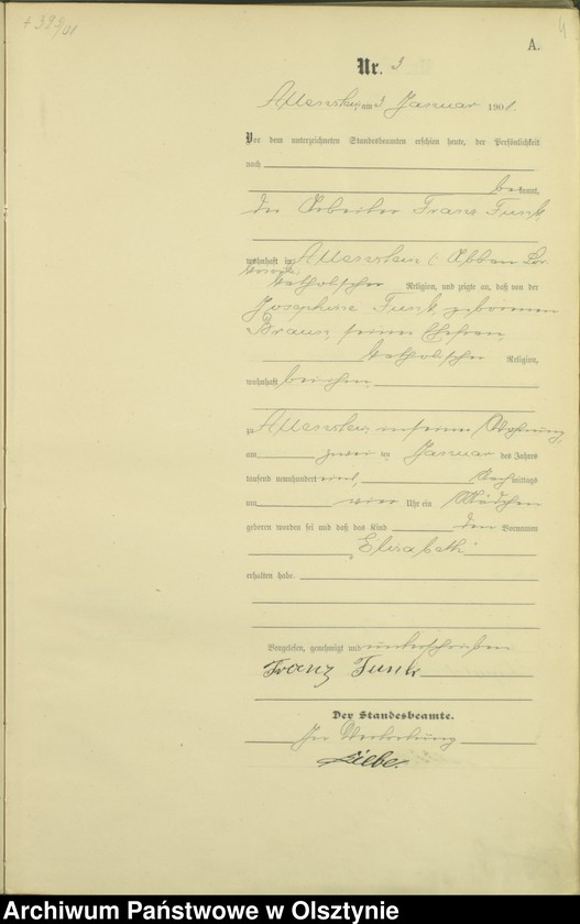 image.from.unit.number "Geburts-Haupt-Register Tom I,Nr 1 - 396"