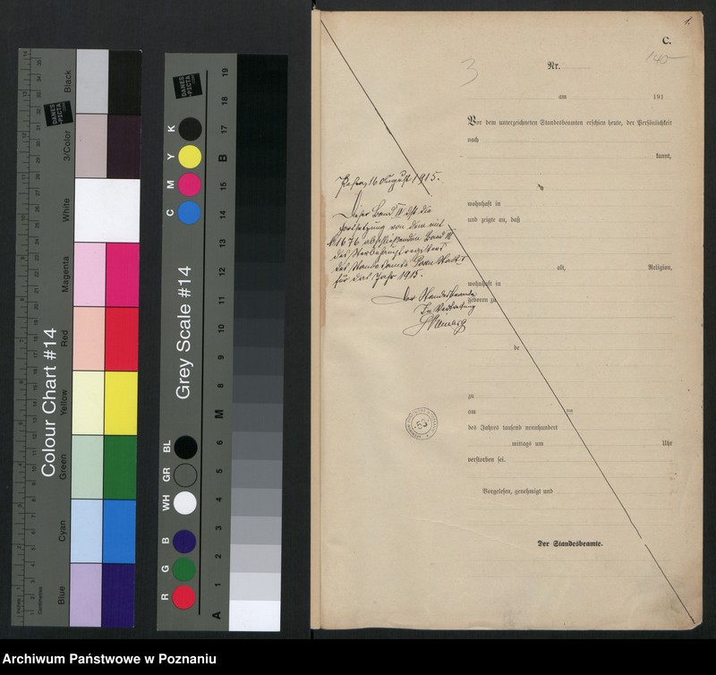 Obraz 3 z jednostki "Księga miejscowa zgonów tom IV [Rejestr główny zgonów]"