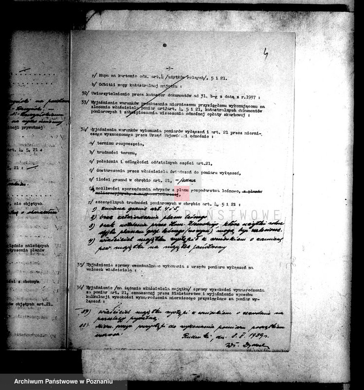 Obraz 8 z jednostki "Majątek Rudniki powiatu tureckiego wyłączenie z art.4 i 5 ustawy o reformie rolnej/"