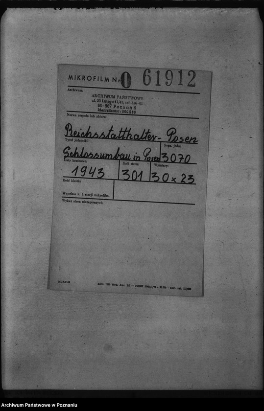 Obraz 2 z jednostki "Schloss - Umbau in Posen"