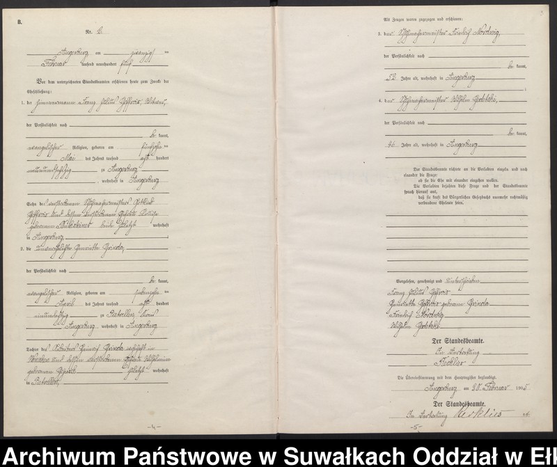 image.from.unit.number "Heirats-Neben-Register des Preussischen Standes-Amtes Angerburg Kreis Angerburg"