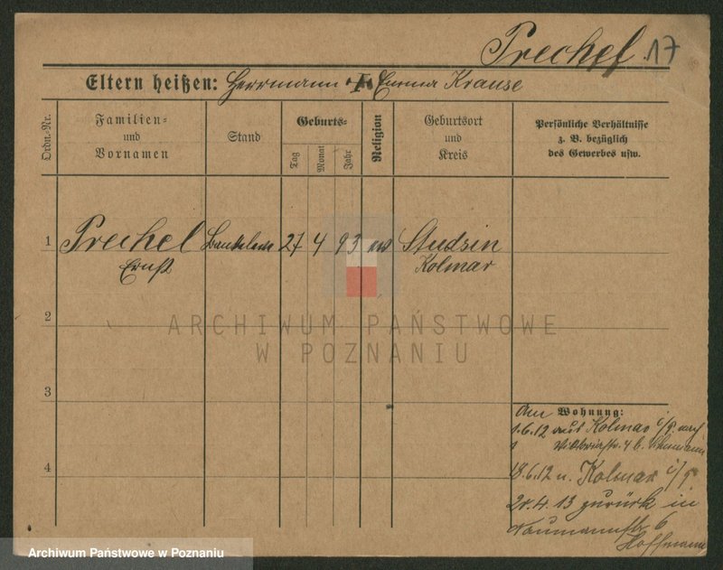 Obraz 19 z jednostki "Prebel - Preuss (żonaci - samotni mężczyźni)"