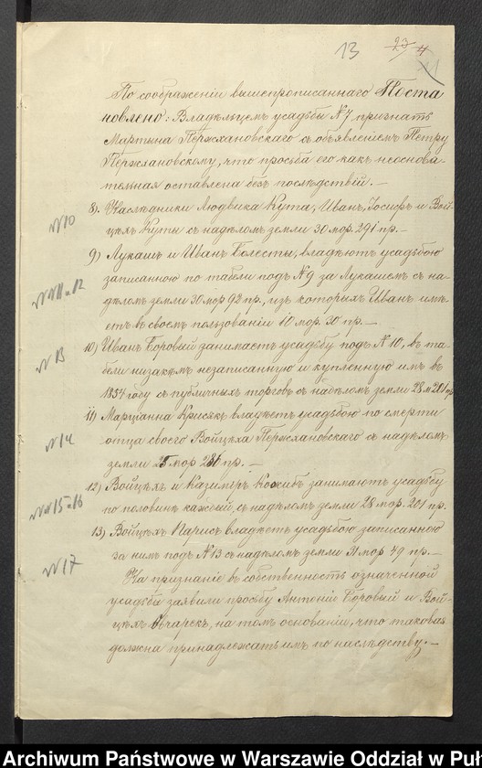 image.from.unit.number "O urządzaniu chłopów byłej rządowej własności Kaczkowo, wchodzących w skład byłej ekonomi Brok, gm.Orło"