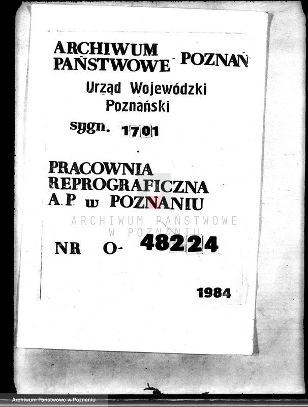 Obraz 1 z jednostki "Freter Herbert z Szerokiego Kamienia powiatu szubińskiego. Skarga do N.T.A. z powodu odmowy zezwolenia na przewłaszczenie"