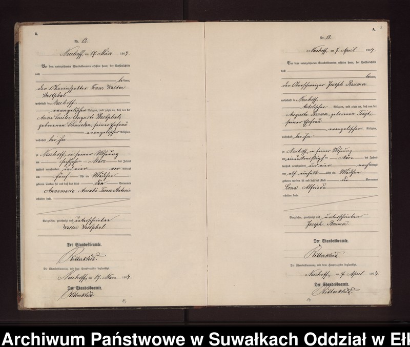 image.from.unit.number "Geburts-Neben-Register des Preussischen Standes-Amtes Neuhoff Kreis Loetzen"