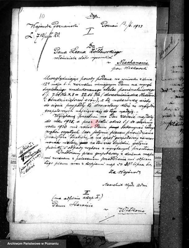 Obraz 14 z jednostki "Majętność /leśna/ Ni echanowo w powiecie gnieźnieńskim"