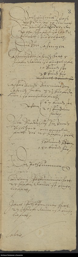 image.from.unit.number "Verzeichnis des von den Edelleuten kontribuirten rauhen Futters, vol. III."