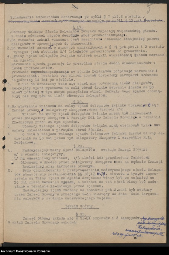 Obraz 9 z jednostki "Statut Związku i jego zmiany."