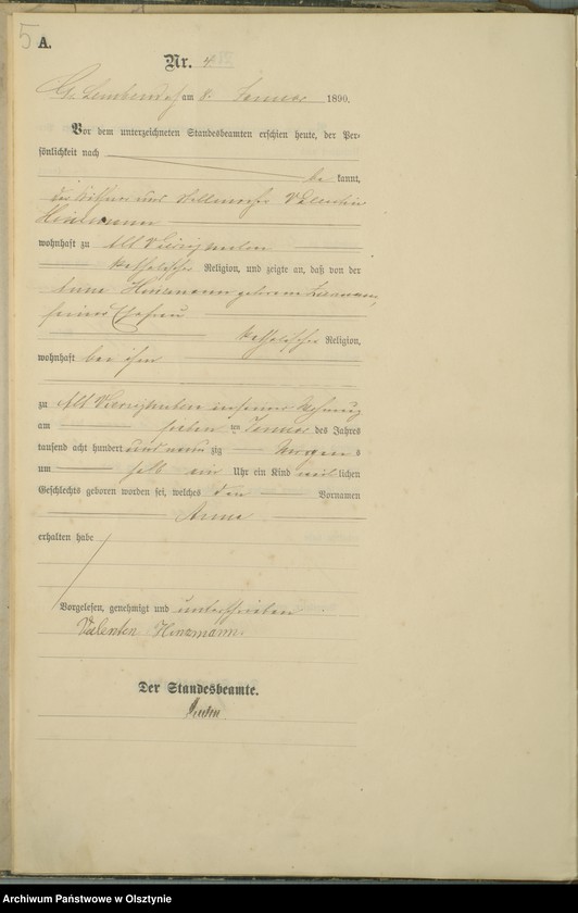 image.from.unit.number "Geburts-Haupt-Register Nr 1 - 127"