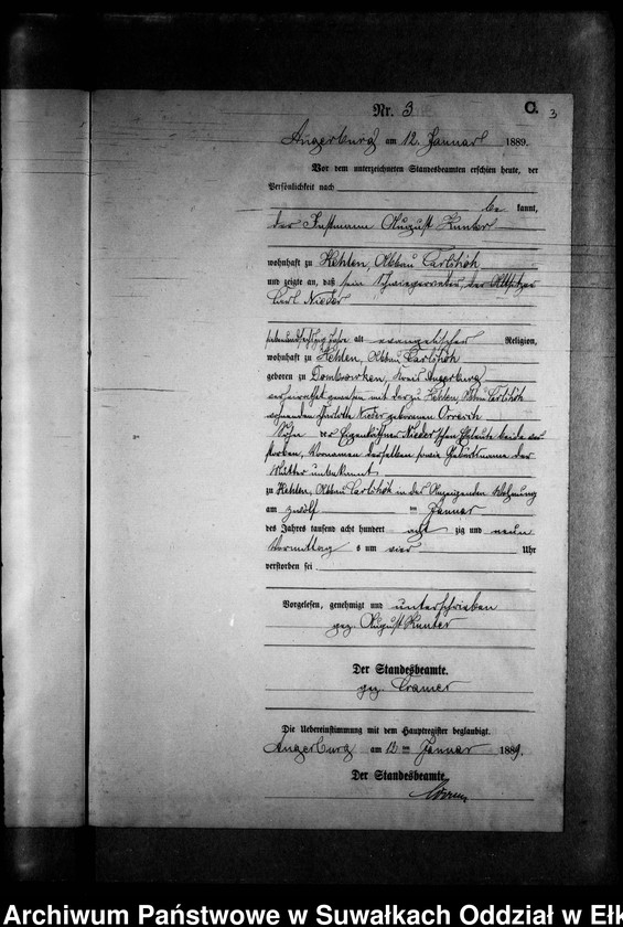 image.from.unit.number "Sterbe-Neben-Register des Preussischen Standes-Amtes Kehlen Kreis Angerburg"