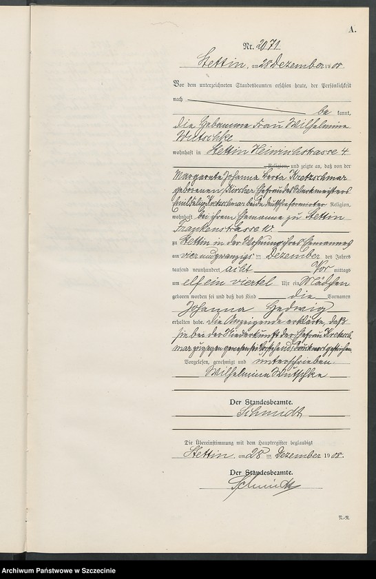 Obraz 9 z jednostki "Geburts-Register"