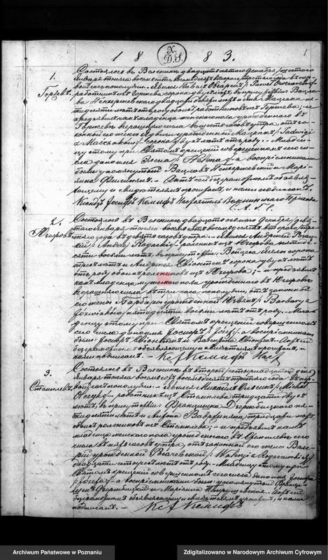 Obraz 3 z jednostki "Księga urodzeń, małżeństw, zgonów"