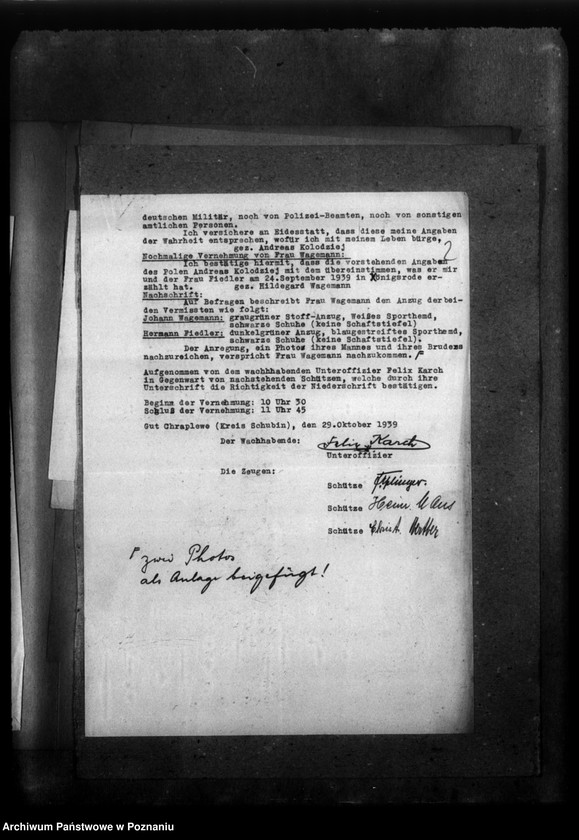 Obraz 6 z jednostki "Korespondencja w sprawie miejscowych Niemców, którzy zginęli w 1939 roku"