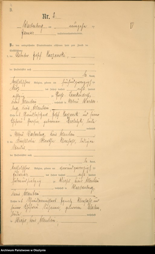 image.from.unit.number "Heiraths-Haupt-Register Nr 1 - 22"