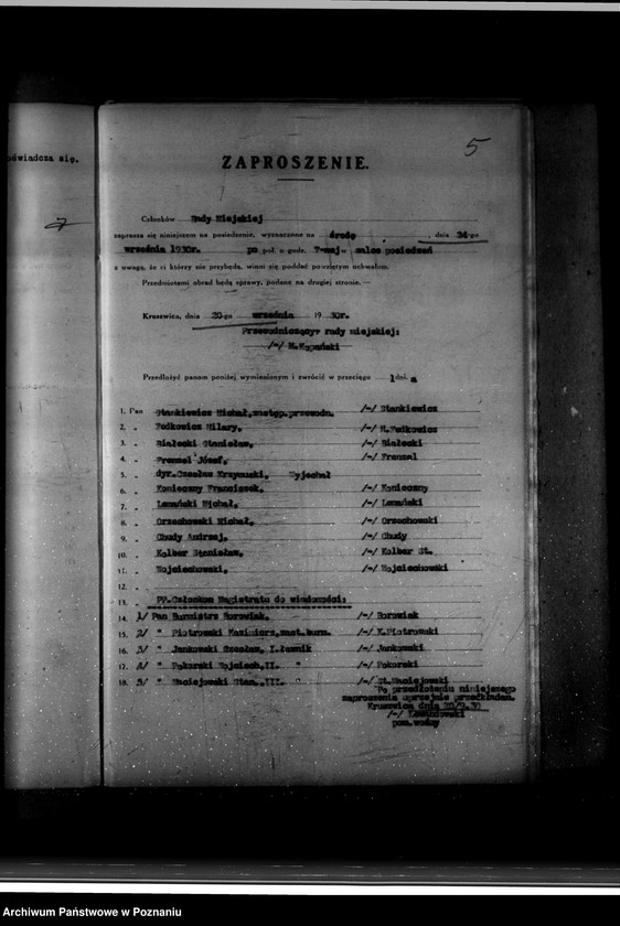 Obraz 9 z jednostki "Miasto Kruszwica Podatki komunalne /Ustawa z dnia 11.8.1923 r. Dz. U nr 94/"