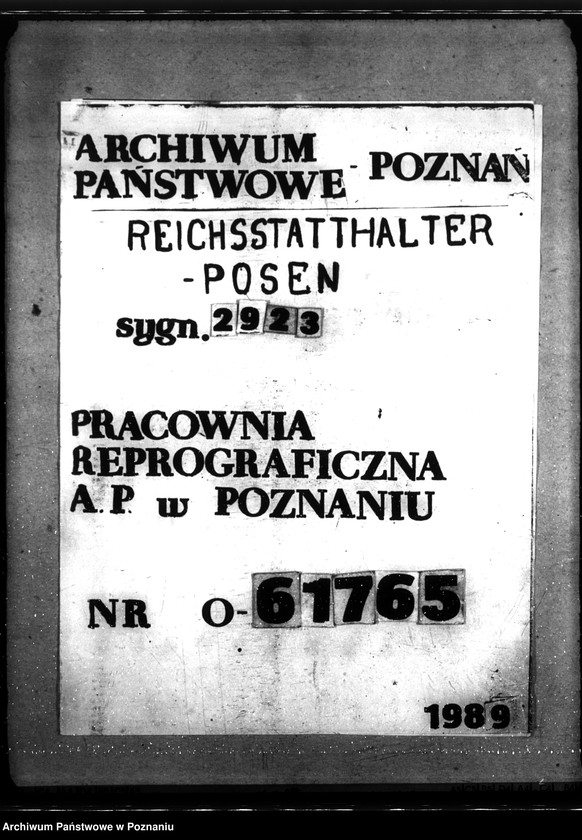 Obraz 1 z jednostki "Allgemeine Unterkunftsfragen (Dienststellen) in Litzmannstadt"