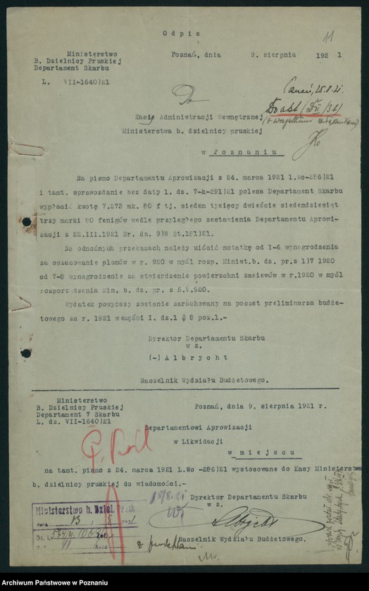 Obraz 12 z jednostki "[Statystyka produkcji rolnej - wynagrodzenia za oszacowanie plonów oraz stwierdzenie powierzchni zasiewów w 1920 roku]"