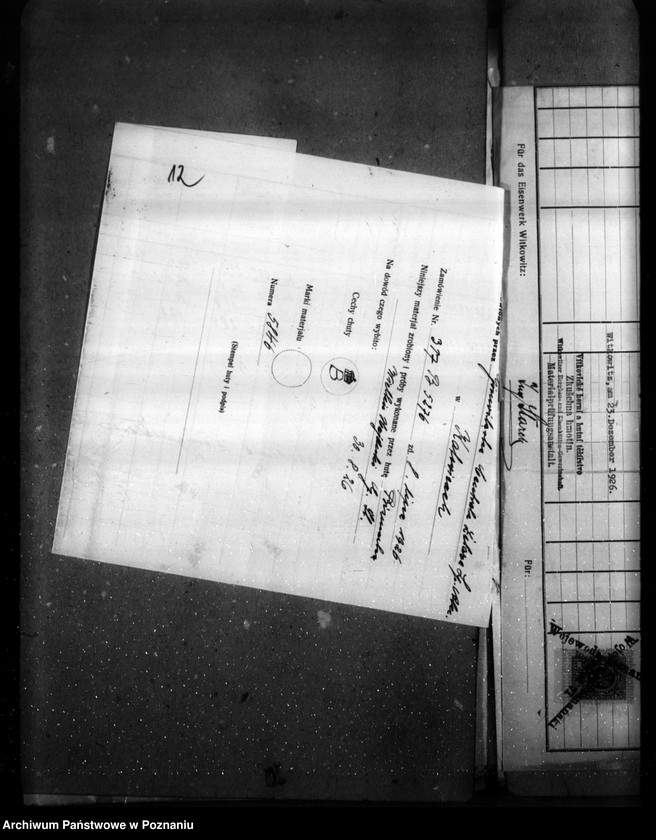 image.from.unit.number "Zakłady Przemysłowe Budowy Maszyn H. Cegielski Poznań - G. Wilda nr woj. kotła 5973"