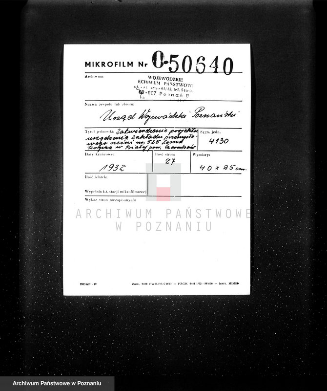 Obraz 2 z jednostki "Zatwierdzenie projektu urządzenia zakładu przemysłowego rzeźni nr 525 Leona Krycha w Białej pow. Czarnków"