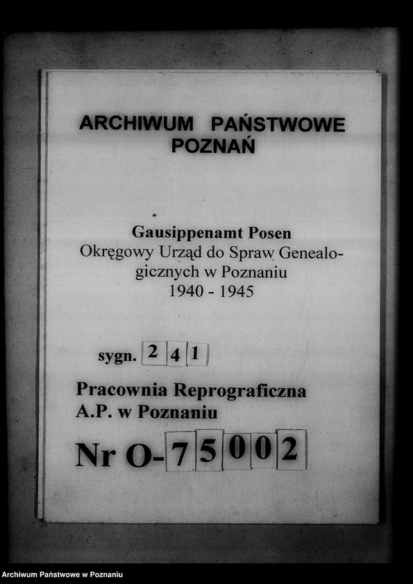 Obraz 1 z jednostki "Einziehungsprotokolle [ksiąg kościelnych] Kreis Lissa [powiat leszczyński]"
