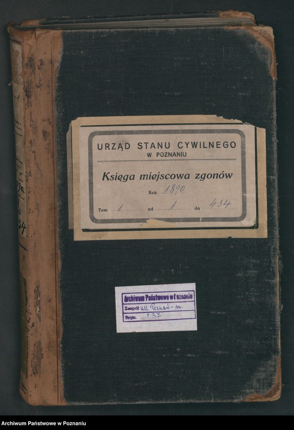 Obraz 2 z jednostki "Księga zgonów t. I"