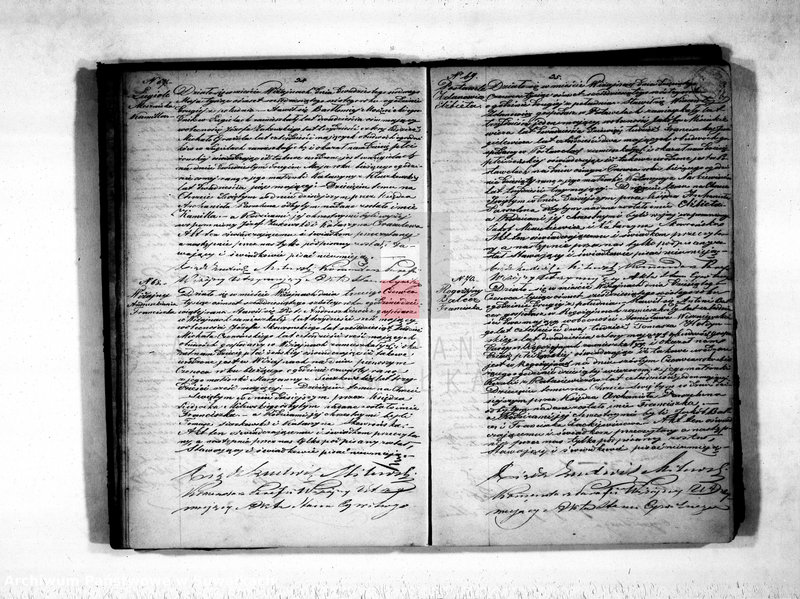 Obraz 20 z jednostki "Duplikat akt urodzonych, zaślubionych i zmarłych parafii wiżajńskiej na rok 1866"