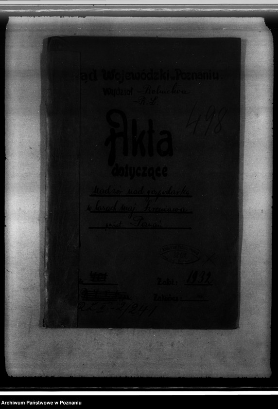 Obraz 4 z jednostki "Nadzór nad gospodarką w lasach majątku Szreniawa powiat poznański"