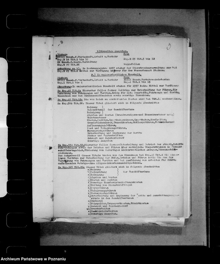 Obraz 7 z jednostki "Auszüge aus Haushaltsplänen, Kassenanschläge, Kassenabschlüsse etc."