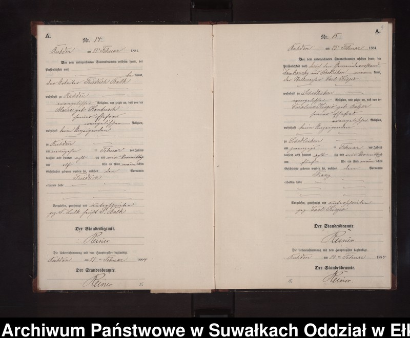 image.from.unit.number "Geburts-Neben-Register des Preussischen Standes-Amtes Stasswinnen Kreis Loetzen"