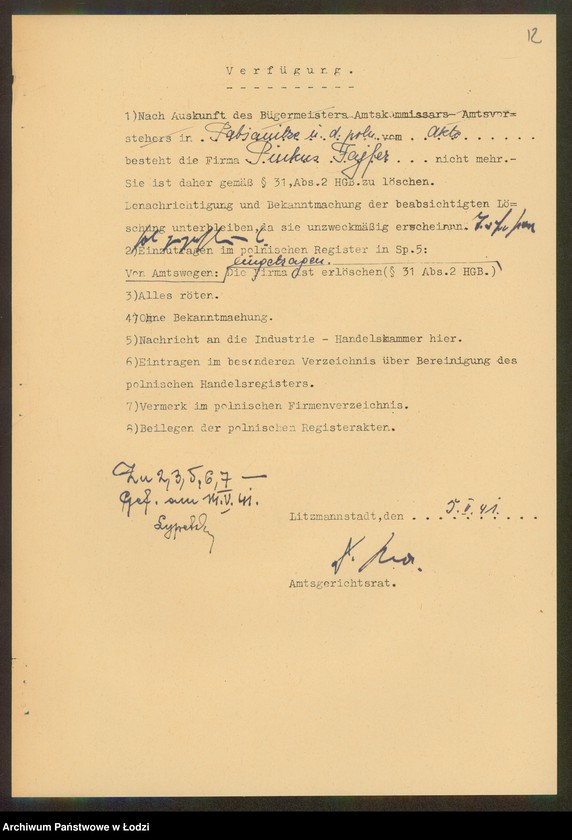 Obraz 14 z jednostki "Pinkus Fajfer- sklep kolonialno- spożywczy- Pabianice"