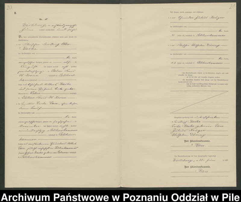 Obraz 13 z jednostki "Księga małżeństw"
