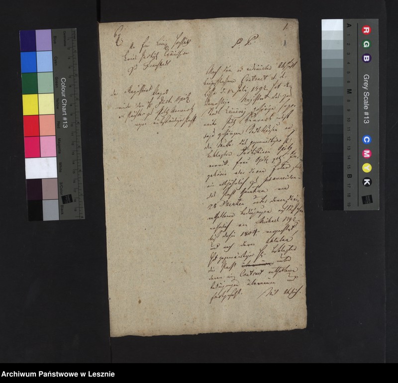 image.from.unit.number "[Die Sachen des Magistrats zu Lissa wider den Pächter zu Pilz-Vorwerk, Justitiarius Opitz, wegen röckständiger Pacht]"