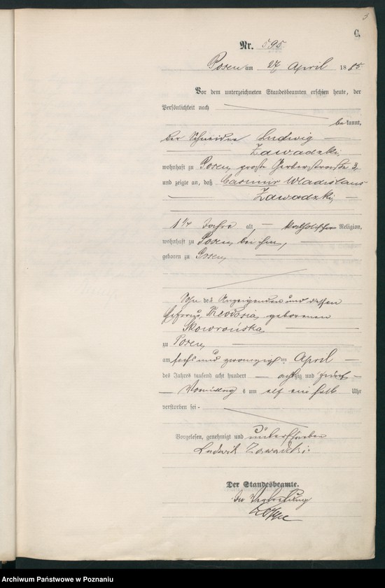 Obraz 6 z jednostki "Księga zgonów t. II"