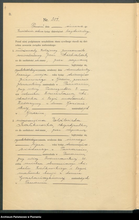 Obraz 6 z jednostki "Księga miejscowa małżeństw tom II [Rejestr główny małżeństw]"