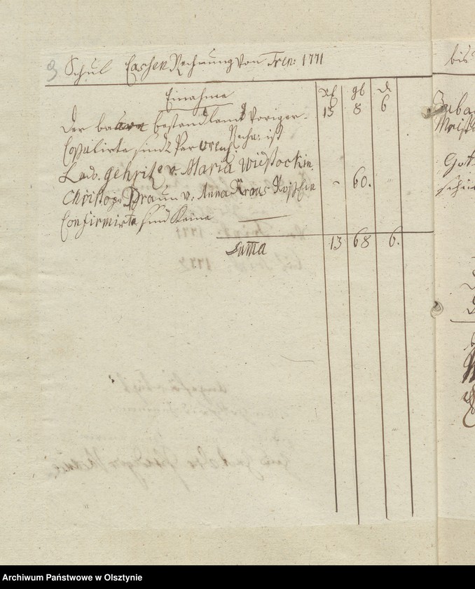 image.from.unit.number "Tabelle der Kirch- und Land-Schulen des Kirchspiel Georgenau"
