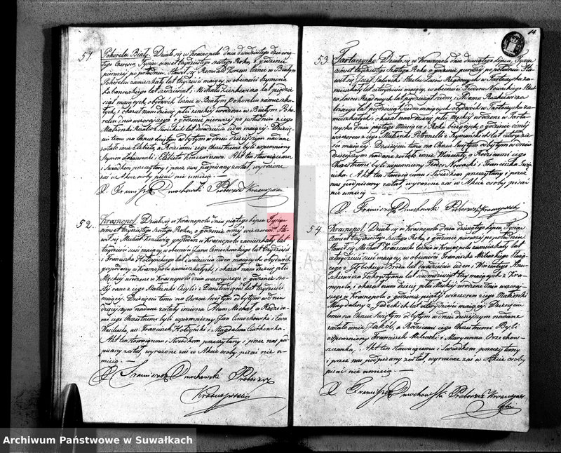 image.from.unit.number "Duplikat Narodzonych, Zaślubionych i Zeszłych w Parafii Krasnopolskiey z Roku 1836."