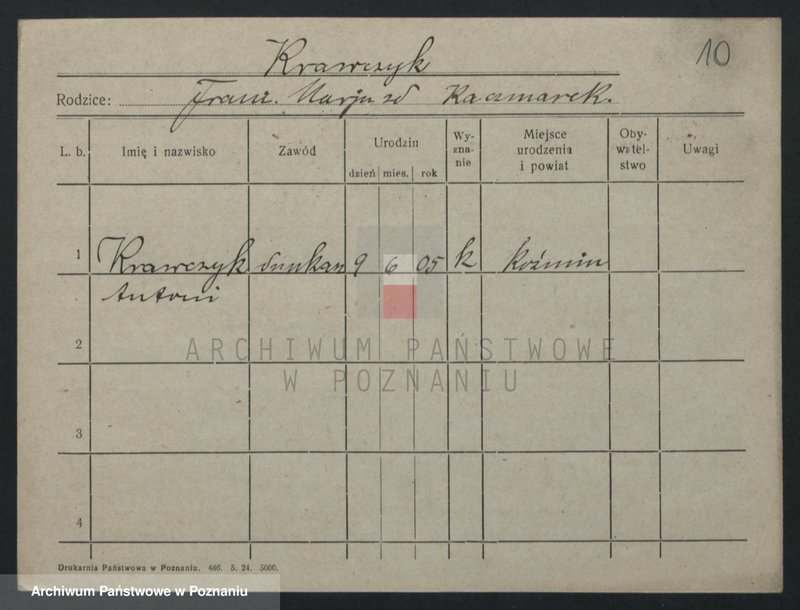 image.from.unit.number "Krawczyk (samotni mężczyźni i kobiety) - Kreczko"