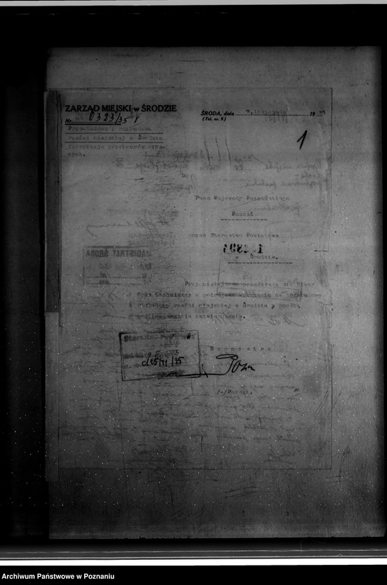 Obraz 5 z jednostki "Zatwierdzenie zakładu przemysłowego /rzeźni Miejskiej/ własność Zarządu Miejskiego w Środzie"