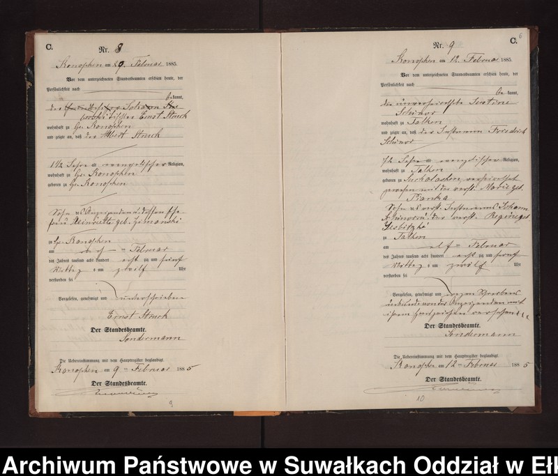 image.from.unit.number "Sterbe-Neben-Register des Preussischen Standes-Amtes Gr. Konopken Kreis Loetzen"