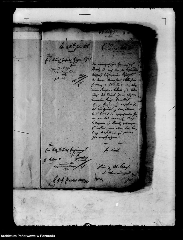 Obraz 7 z jednostki "Die Ausschreibung einer allgemeinen Kirchenkollekte zur Vollendung des Baues der abgebrannten evangelischen Kirche zu Brätz /Brójce/."