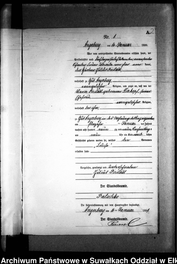 image.from.unit.number "Geburts-Neben-Register des Preussischen Standes-Amtes Kehlen Kreis Angerburg"