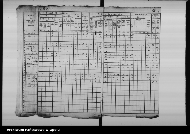 Obraz 13 z jednostki "Acta betreffend die Aufnahme und Einreichung der Gewerbe Tabelle pro 1828"