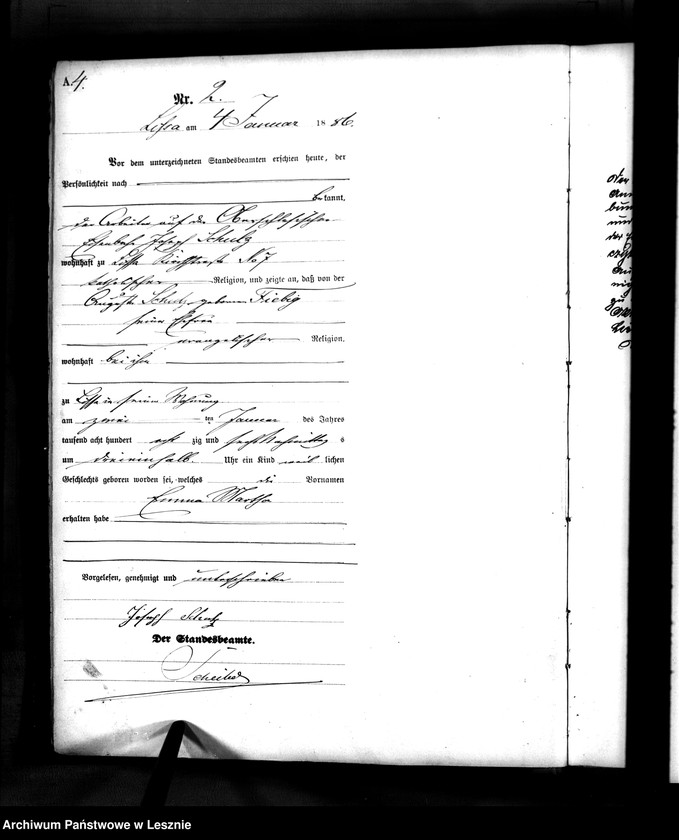 Obraz 4 z jednostki "[Księga urodzeń]"